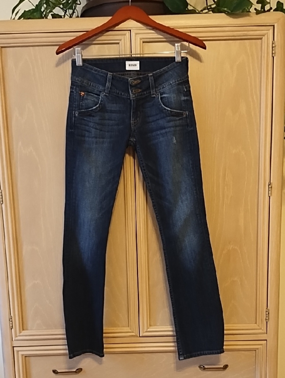 Hudson Jeans Straight Leg Dark Indigo Jeans